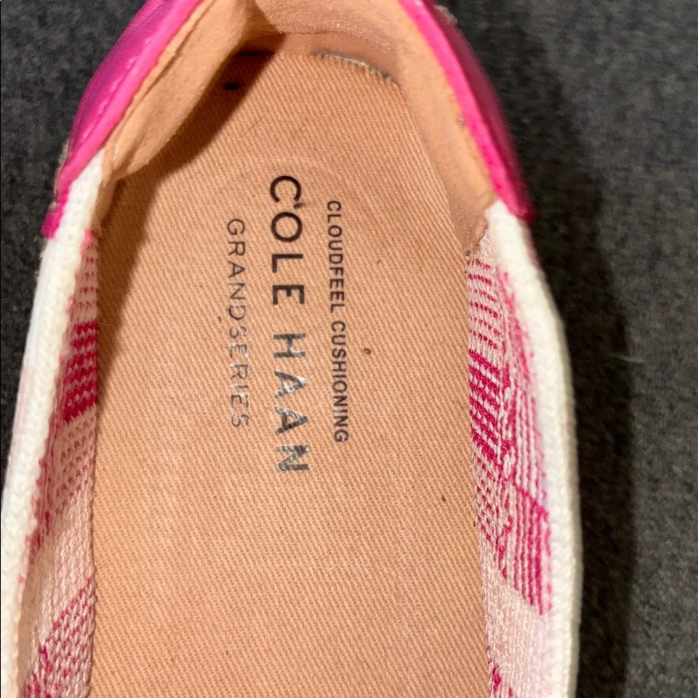 Cole Haan Pink and White Knit Flats - Picture 2 of 6